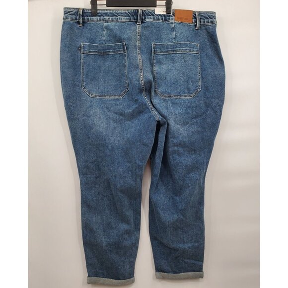 Judy Blue High Waist Jogger Jeans Denim Pants Women Size Plus 24W NWT Dark Wash - Picture 6 of 16